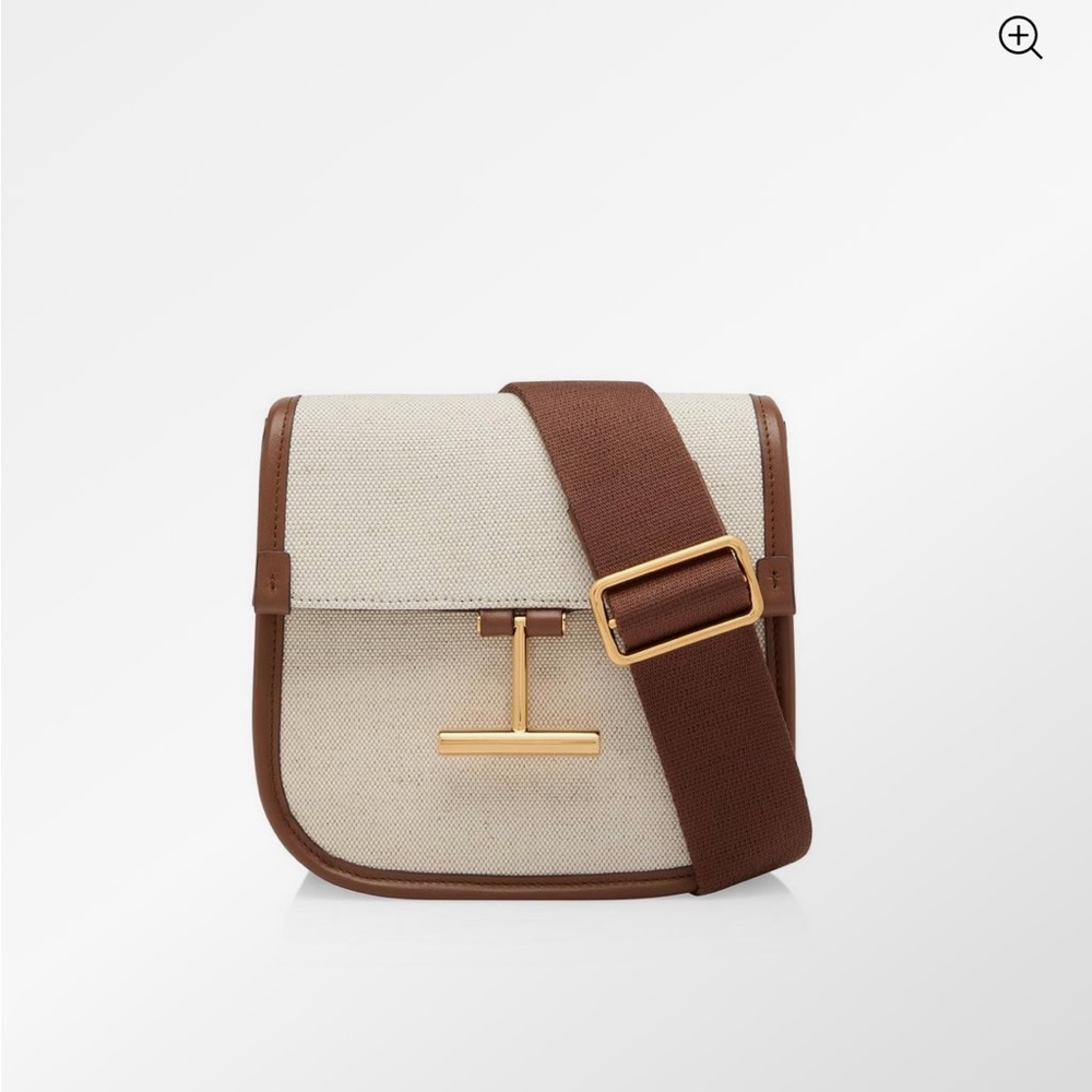 TOM FORD CANVAS LEATHER TARA MINI CROSSBODY- New(have box & receipt from TF!)
